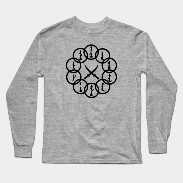 Ten Rings Lts Long Sleeve T-Shirt by Alema Art